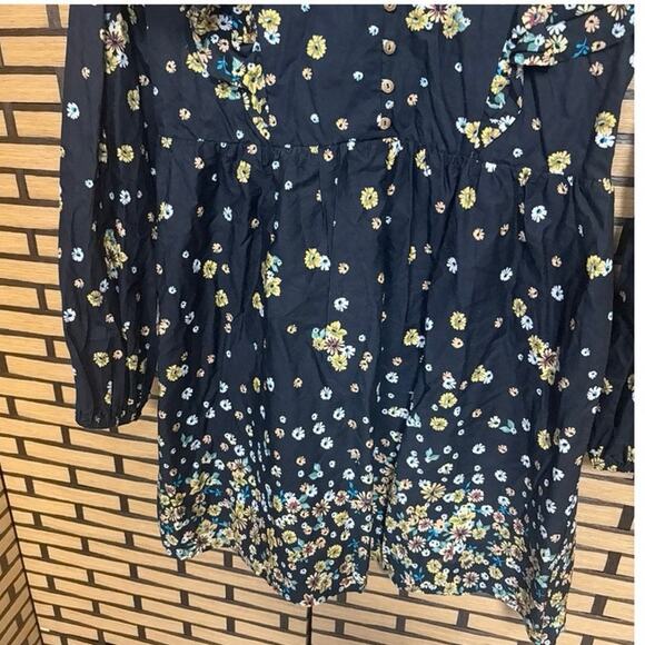 Lost + Wander Black Floral Dress Size XS - Picture 4 of 7